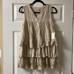 Ava James layered peplum top